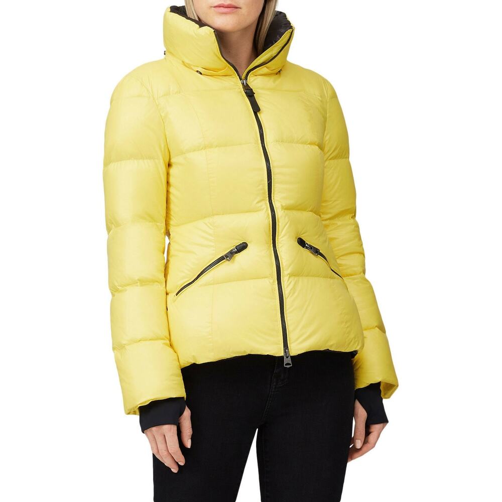 Mackage Madalyn Yellow Zip Up Hooded Puffer Jacket Size XS